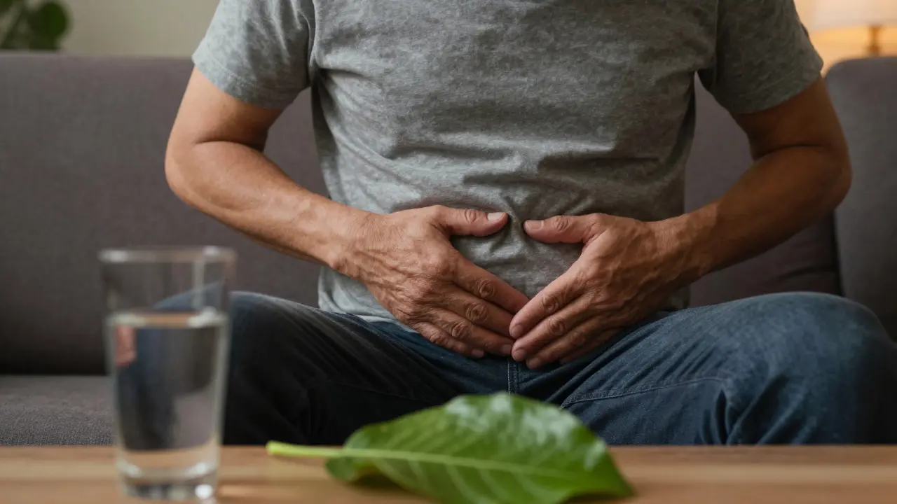 Muž v klidné poloze představující péči o mužské zdraví a vitalitu